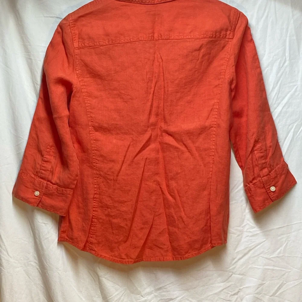 Talbot’s Irish Linen Blouse - Picture 3 of 4